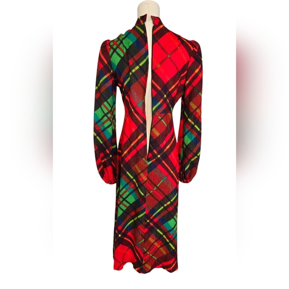 Vintage Algo-Ettes Petite Plaid Dress - Picture 4 of 9